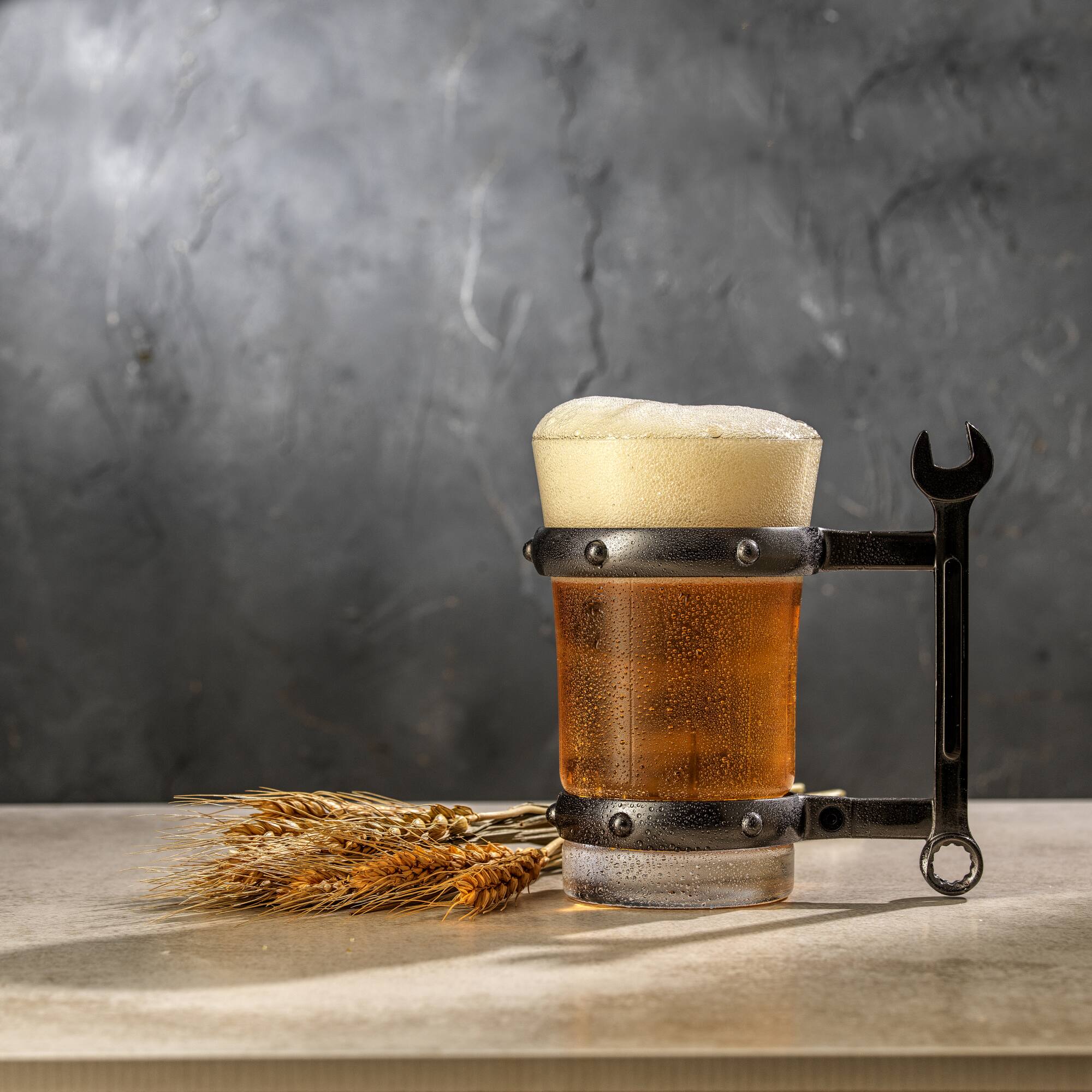 JoyJolt® Tools Collection 17oz. Combo Wrench Handle Single Beer Mug